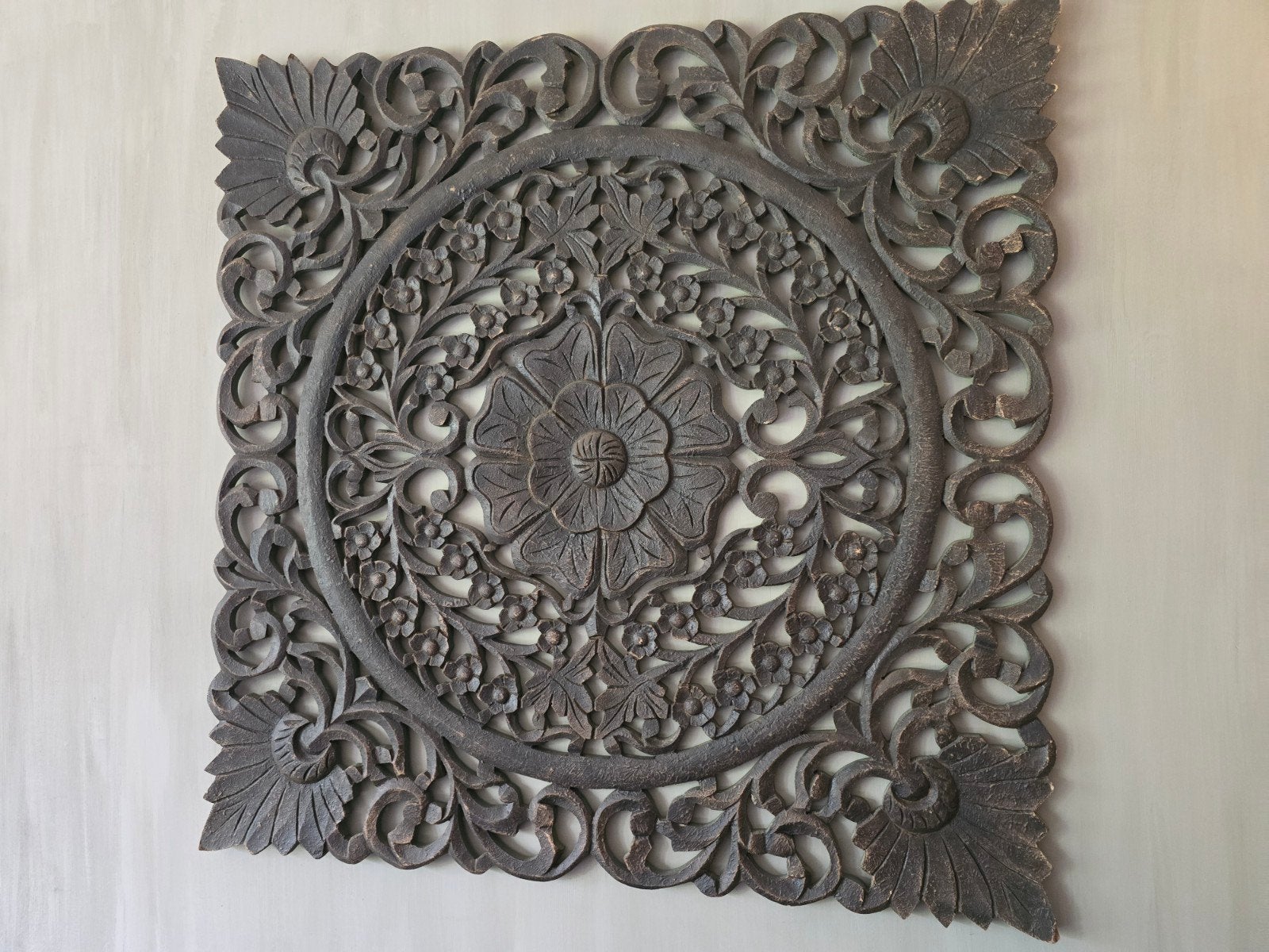 2 stuks wandpanelen wanddecoratie, Ophalen, Oosters, Zo goed als nieuw, Bruin