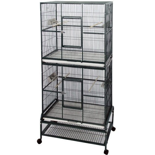 Kyra/ dual flight cage. merk strong., Ophalen, Gebruikt, Metaal, Vogelkooi