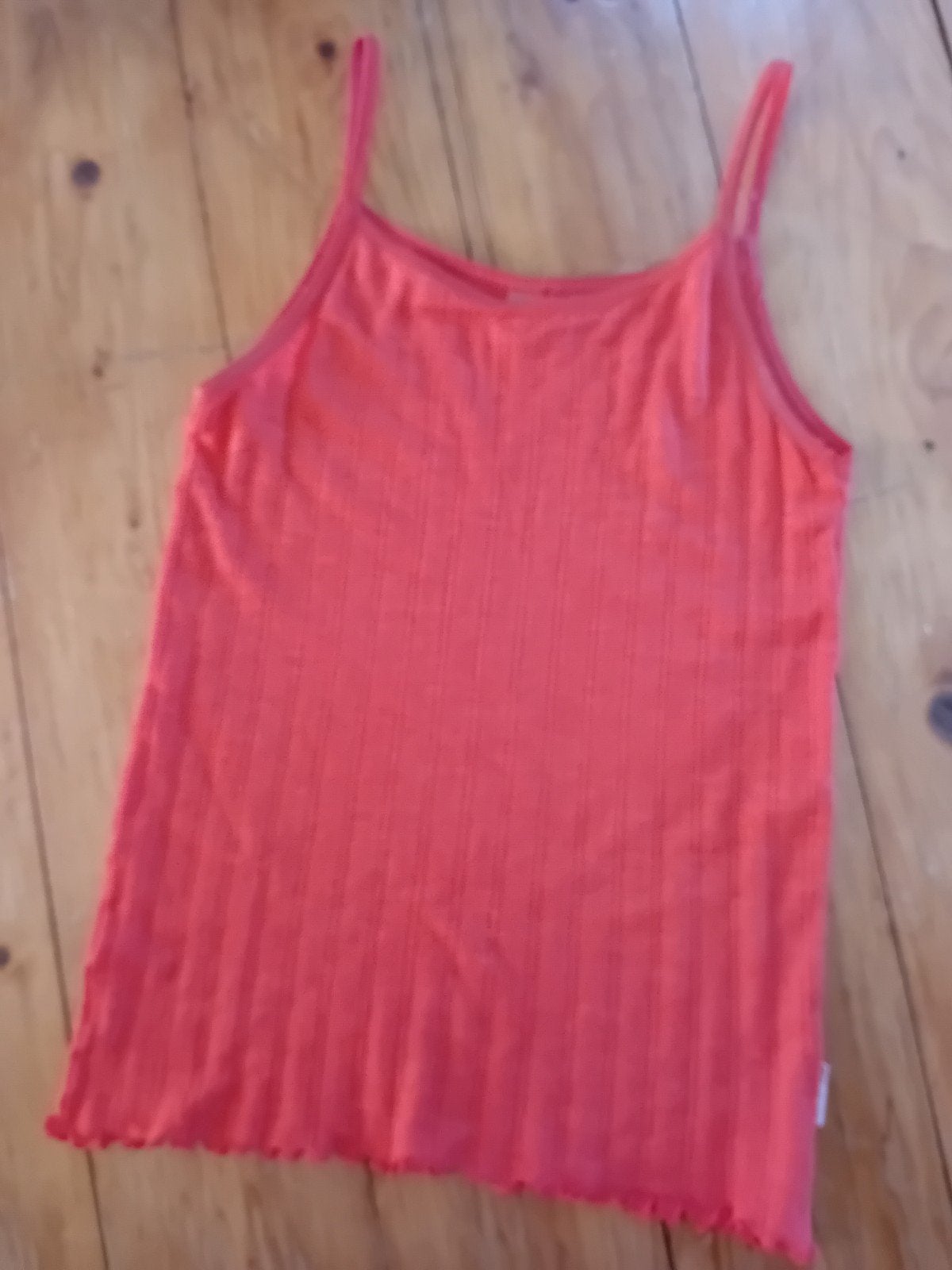 Dilling biologisch merinowollen hemdje - oranjerood maat 140, Meisje, Ophalen of Verzenden, Zo goed als nieuw, Shirt of Longsleeve