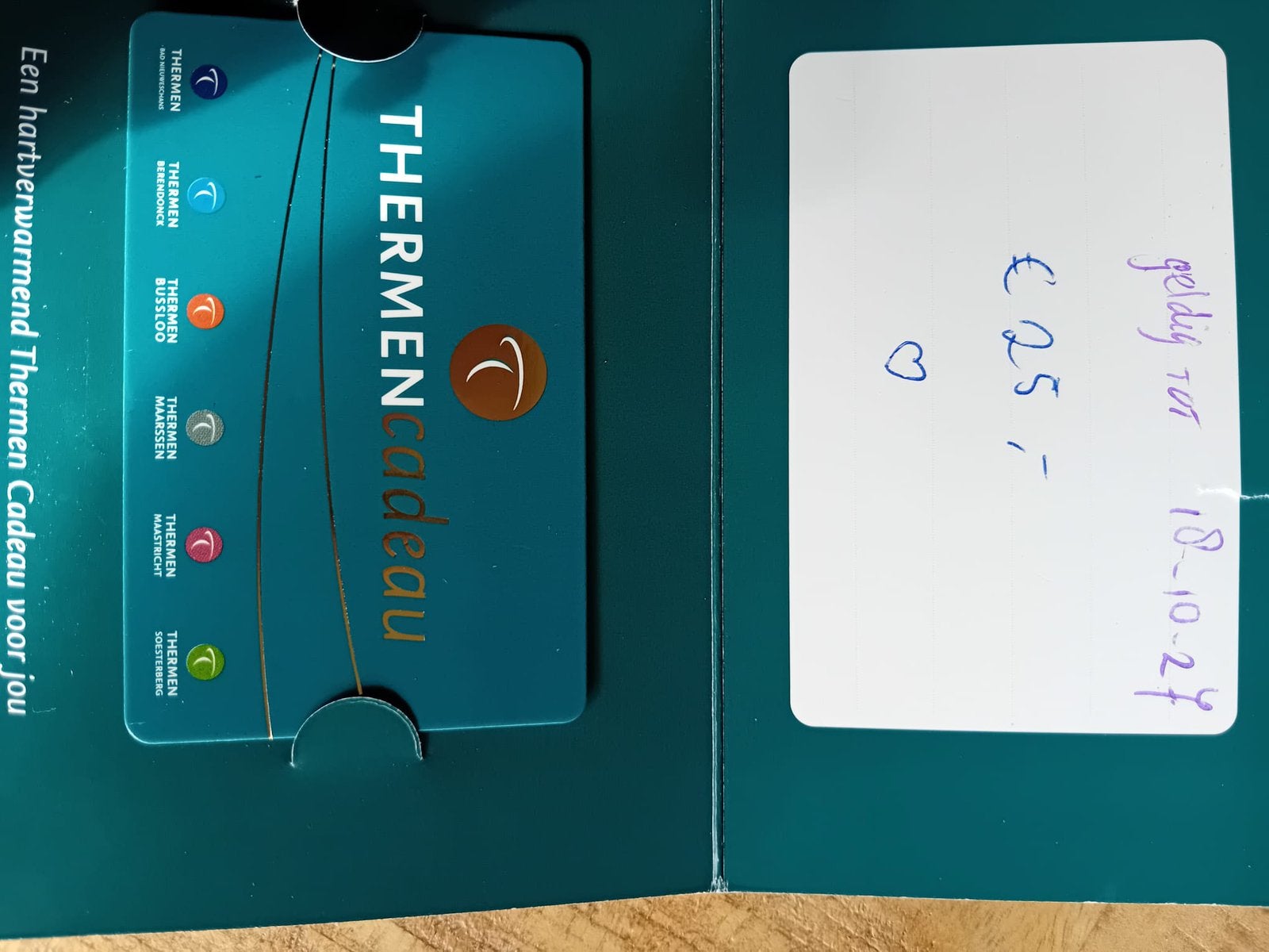 thermen cadeaukaart, Tickets en Kaartjes, Eén persoon, Cadeaubon, Spa of Sauna