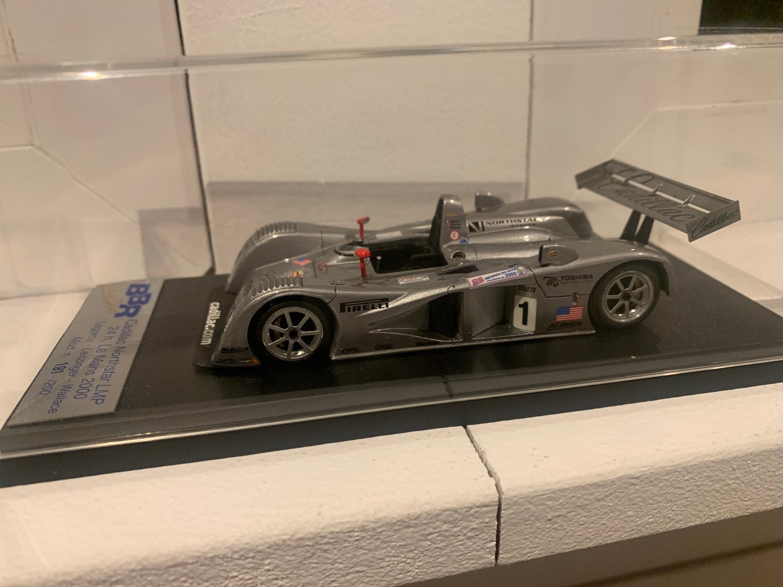 1:43 BBR Cadillac LMP Le mans 2000, Hobby en Vrije tijd, Ophalen of Verzenden, Zo goed als nieuw, Auto, Overige merken