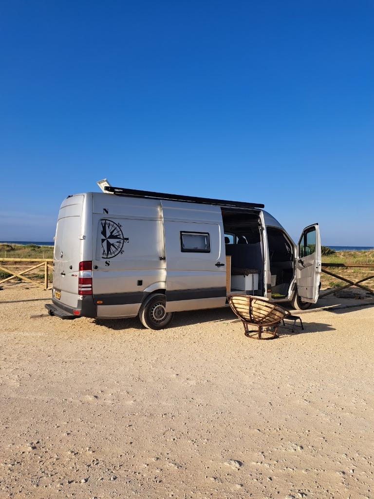 Sfeervolle Mercedes Benz-Sprinter camper L3H2 316CDI, Caravans en Kamperen, Chemisch toilet, Tot en met 3, Particulier, Koelkast