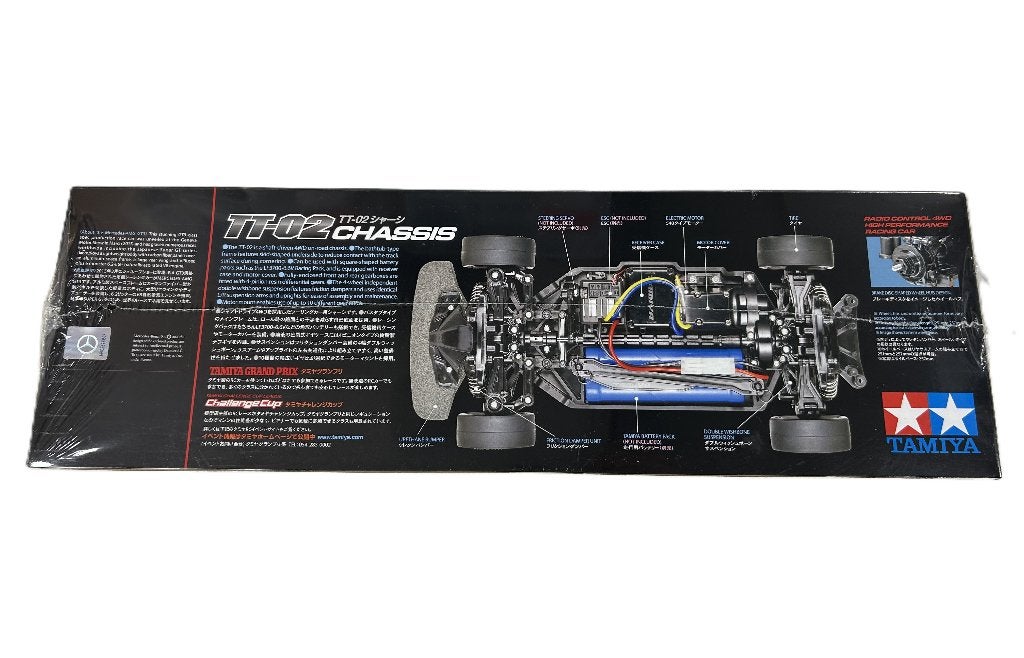 Tamiya 58639 1/10 MB AMG GT3 4WD TT-02 rc auto, Elektro, Nieuw, Ophalen of Verzenden, Schaal 1:10