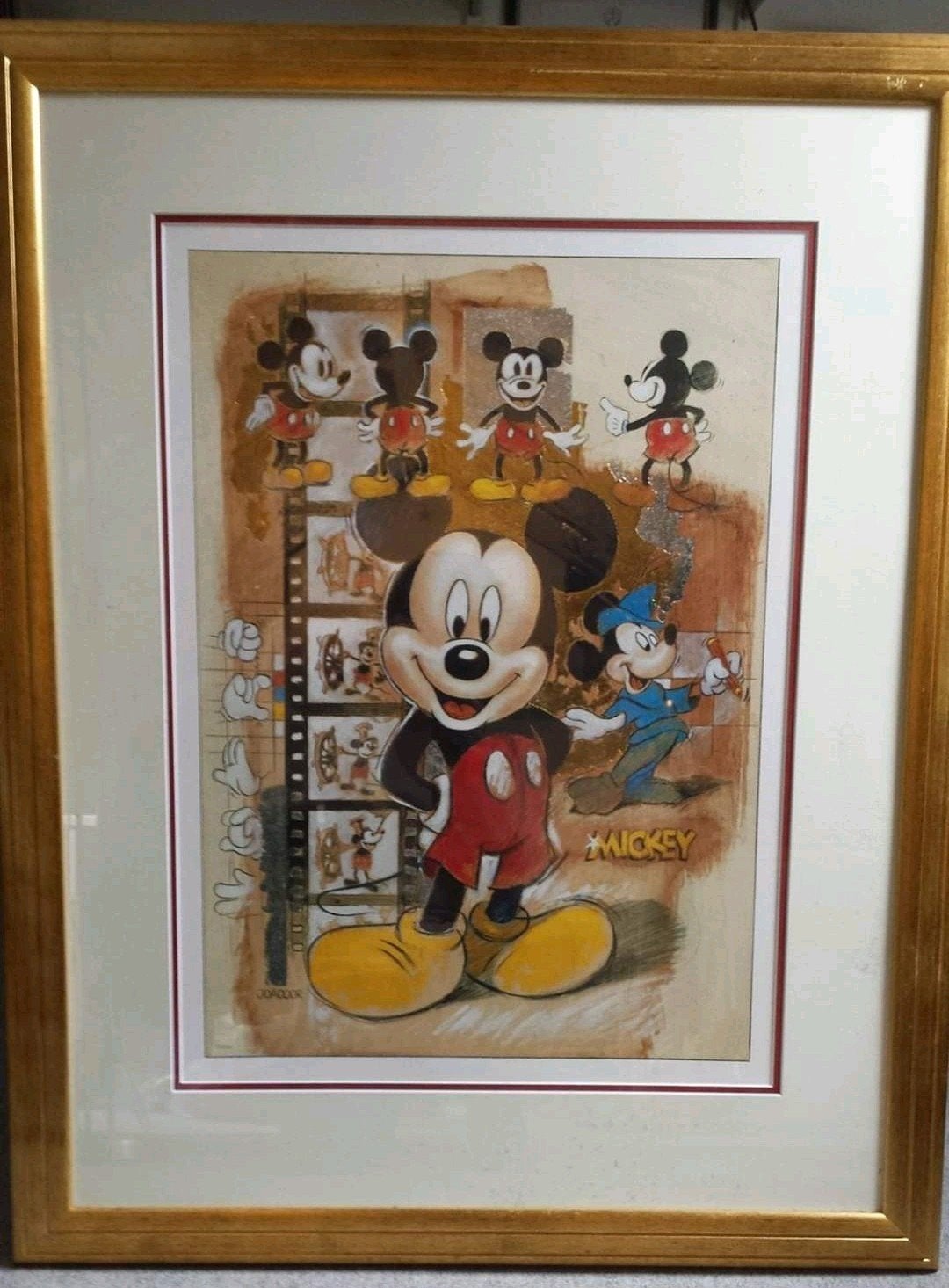 Mickey Mouse schilderij, Ophalen, Zo goed als nieuw, Schilderij, 75 – 100