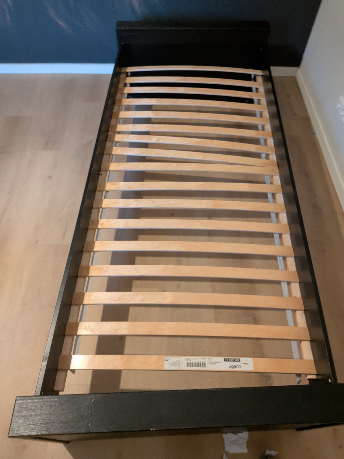 bed 220 cm x 92 cm hout IKEA LURÖY Lattenbodem 90x200 cm - Z, Ophalen, 90 cm, Zo goed als nieuw, 200 cm