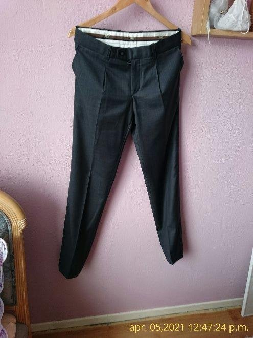 Te koop handgemaakte heren Pantalon maat 46/48 i-tailor, I-tailor, Nieuw, Ophalen of Verzenden, Grijs