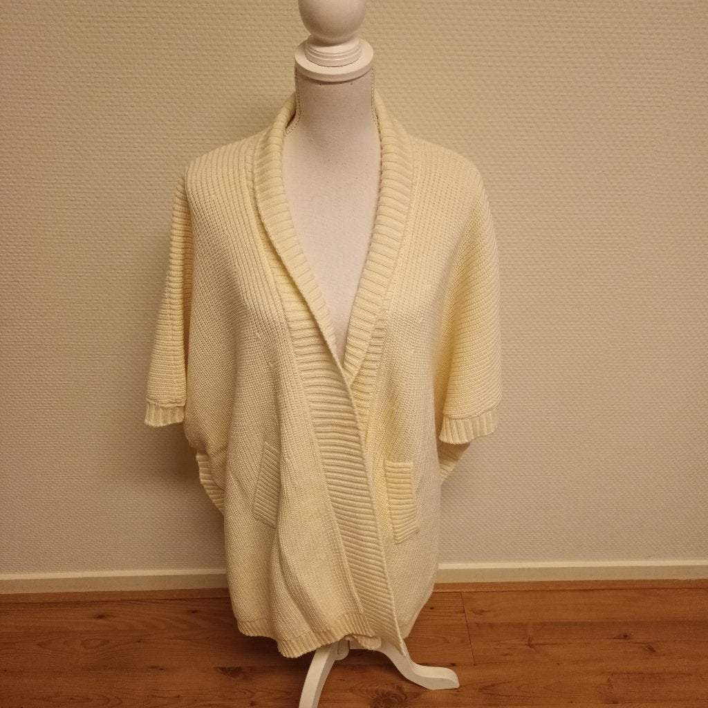 LUISA SPAGNOLA - Nieuw-mooie wollen vest, beige., Beige, Luisa Spagnola, Maat 42/44 (L), Ophalen of Verzenden