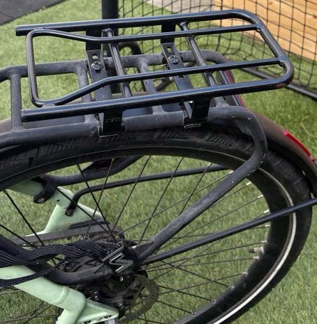 Steco Opzetdrager voor kinderstoeltjes op ebike – Zwart, Ophalen, Zo goed als nieuw