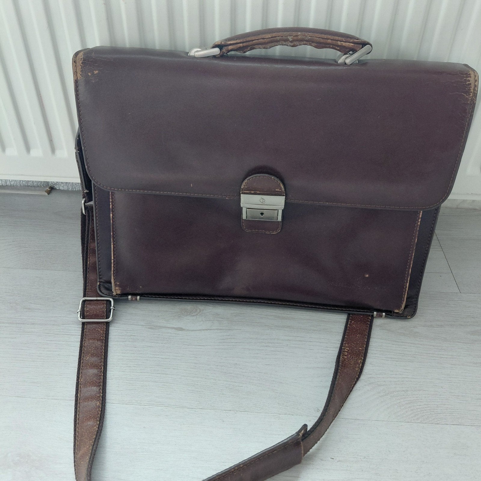 Laptoptas,werktas, Ophalen, Bruin