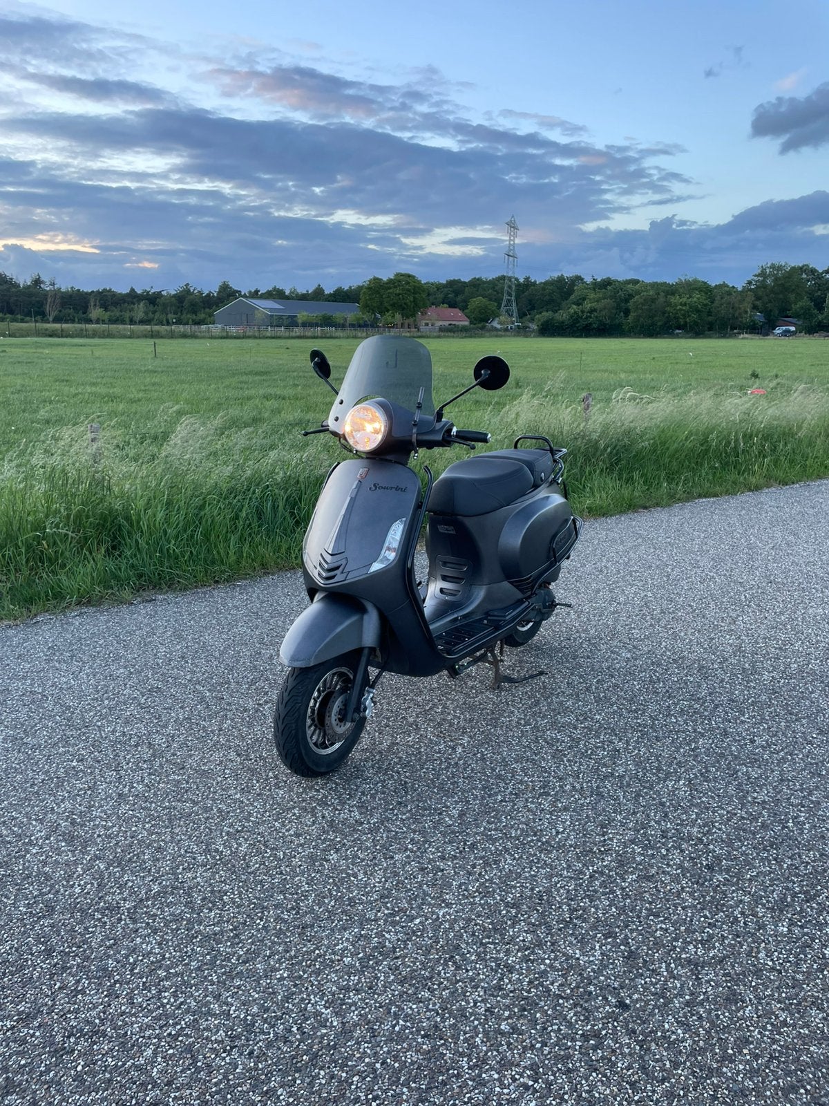 ZNEN scooter met La Souris kappenset – mat antraciet, Zo goed als nieuw, Benzine, Ophalen, Overige merken