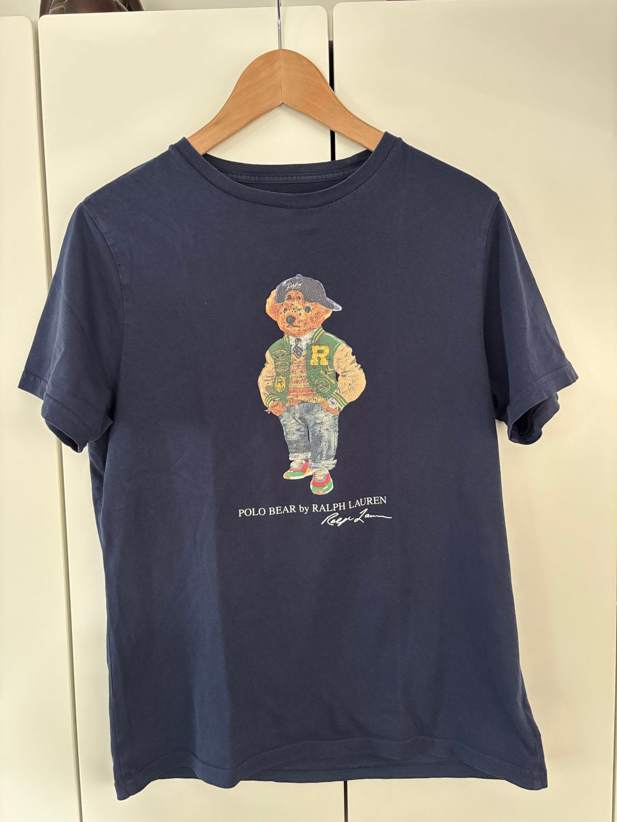Polo Ralph Lauren T-shirt met Polo Bear print - maat 170, Ophalen of Verzenden, Zo goed als nieuw, Jongen, Shirt of Longsleeve