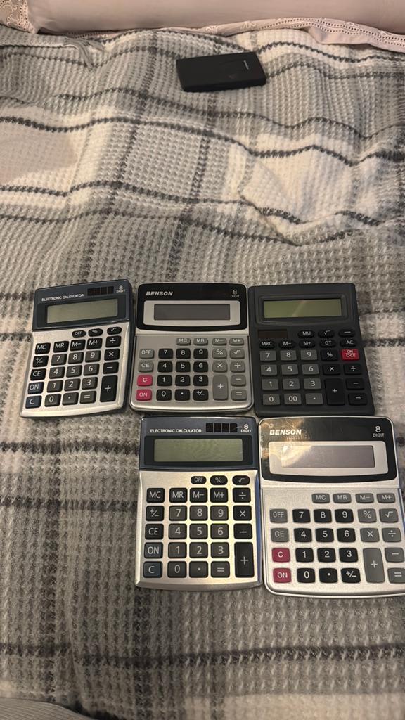 5 calculators, Diversen, Ophalen of Verzenden