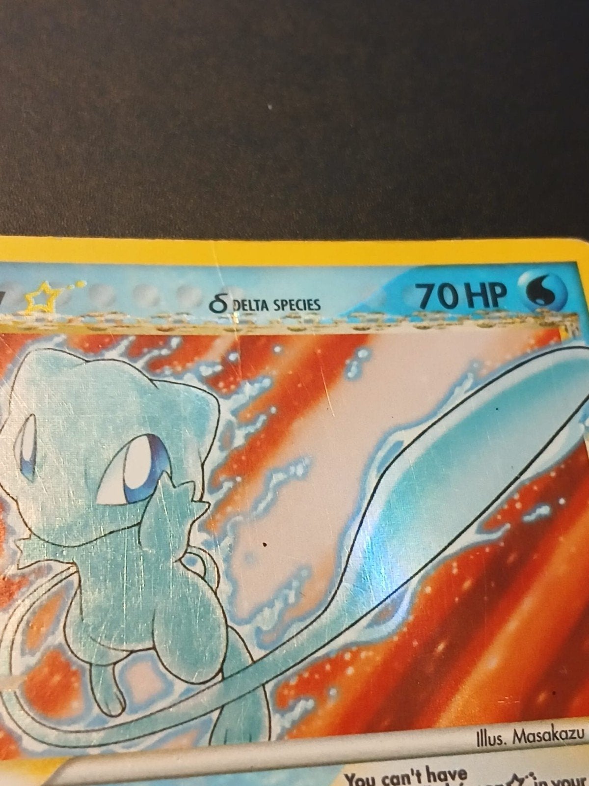 mew gold star delta speces, Hobby en Vrije tijd, Verzamelkaartspellen | Pokémon, Ophalen, Gebruikt, Losse kaart