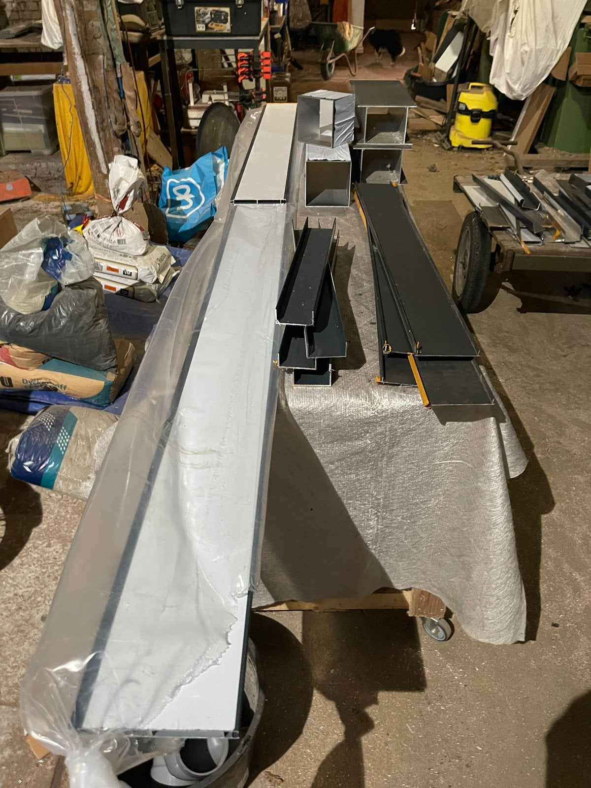 Aluminium restanten serrebouw antraciet RAL 7016 mat, Ophalen, Nieuw, Aluminium
