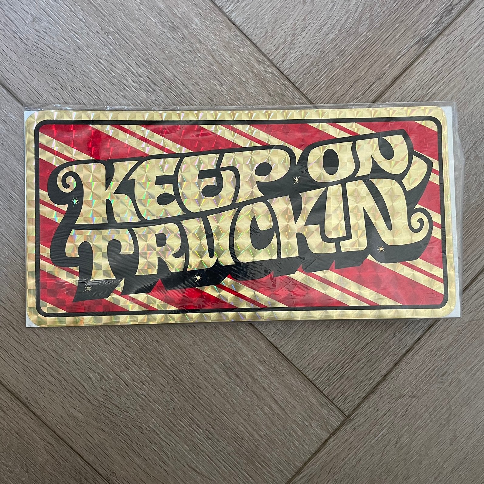 Vintage - Keep On Truckin - sticker, Ophalen of Verzenden