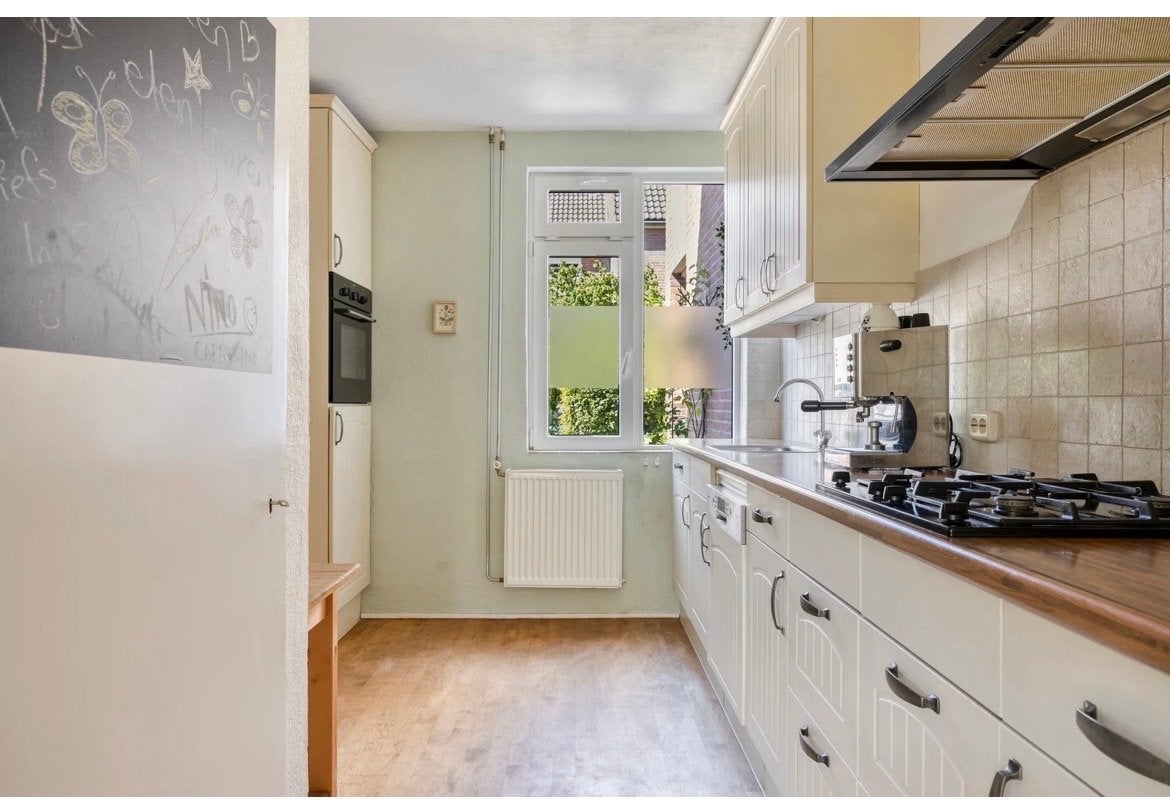 Gratis !Complete keuken inclusief inbouw apparatuur., Ophalen, Gebruikt, Wit, Enkelwandige keuken