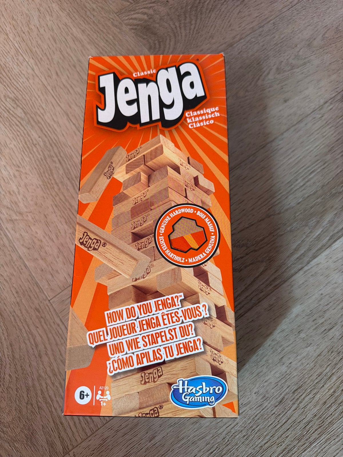 Jenga Classic, Een of twee spelers, Ophalen, Gebruikt