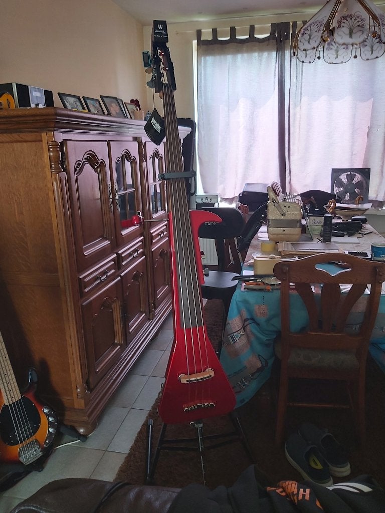 Warwick RockBass Triumph Lite elektrische contrabas, Ophalen, Zo goed als nieuw, 4/4-contrabas