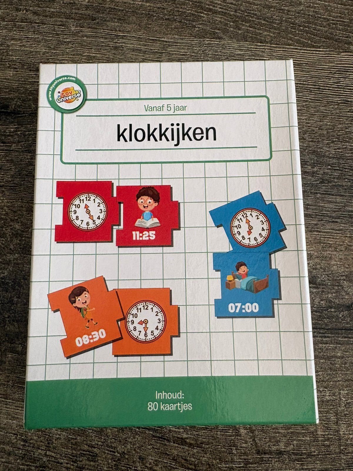 Puzzel spel klokkijken, Ophalen of Verzenden, Zo goed als nieuw