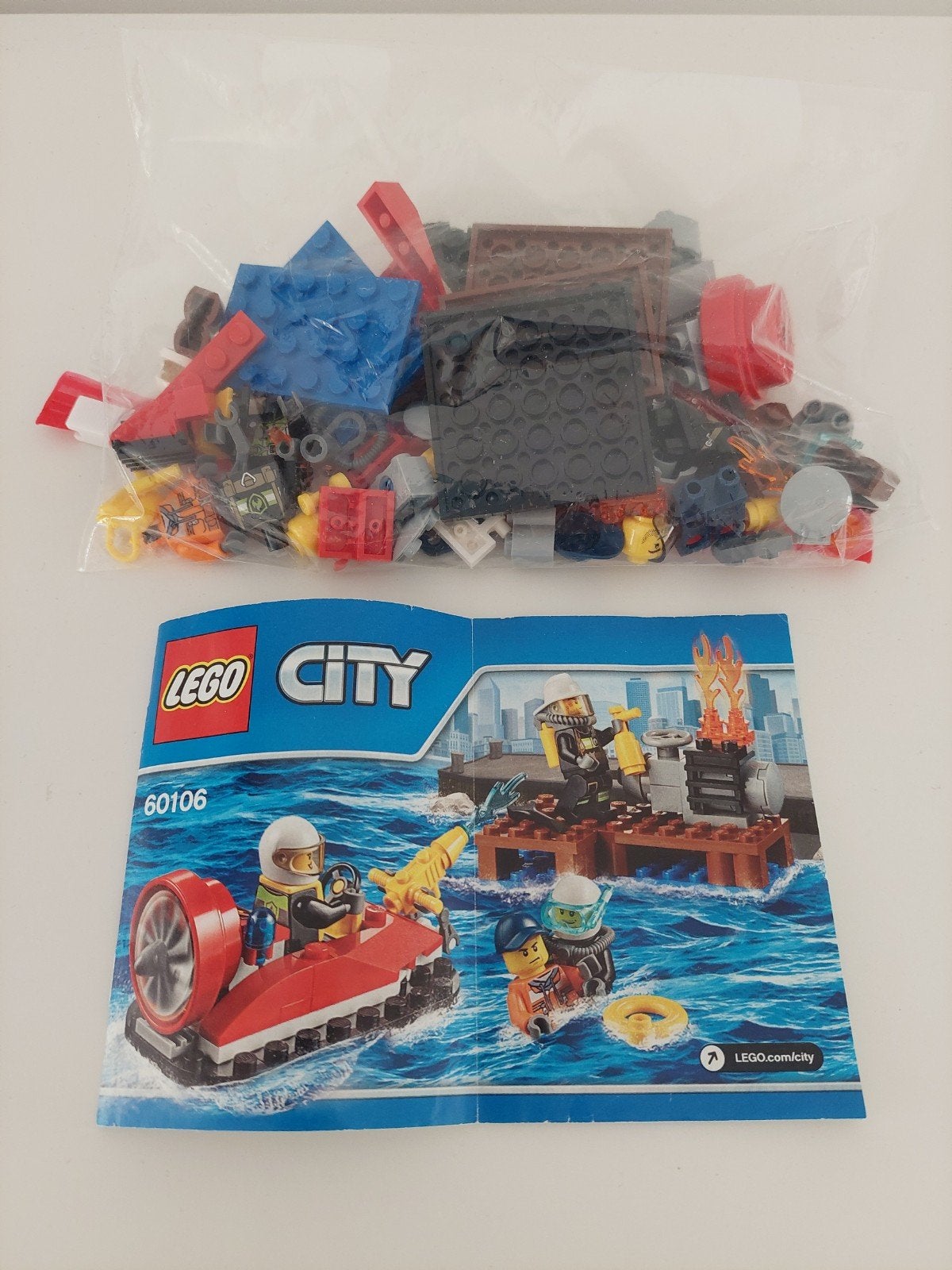 lego 60106 brandweer starterset, Kinderen en Baby's, City, Lego, Inclusief instructies, Ophalen of Verzenden