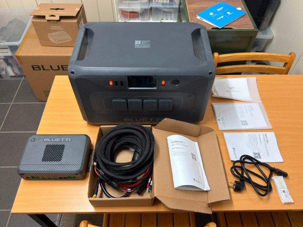 Bluetti Apex 300 + BLUETTI Charger 2 + BLUETTI Hub D1, Ophalen, Nieuw, Oplaadbaar