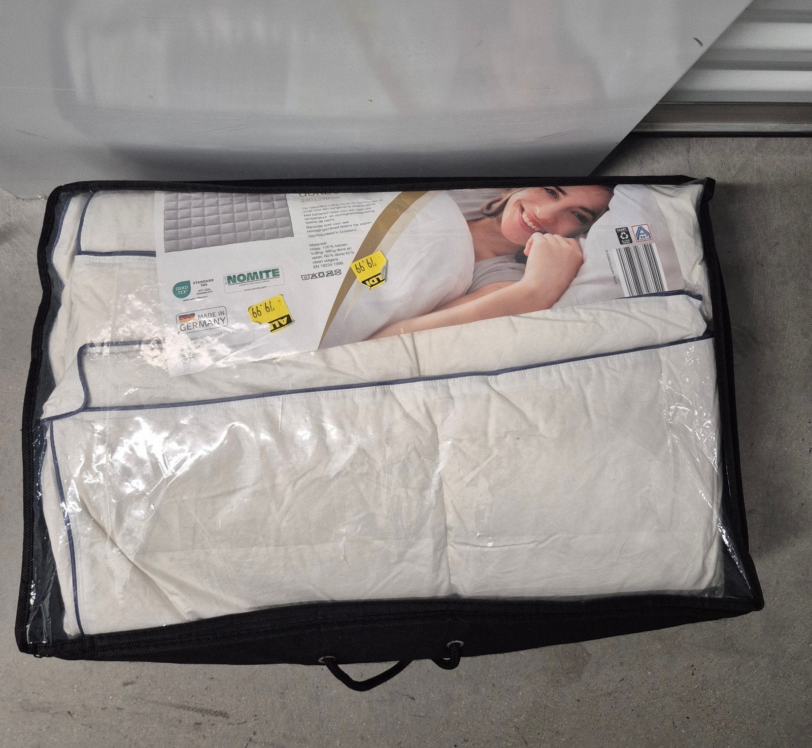 Nomite Dekbed 240x220 cm - Dons en Veren, Ophalen, Ademend, Wit, Tweepersoons