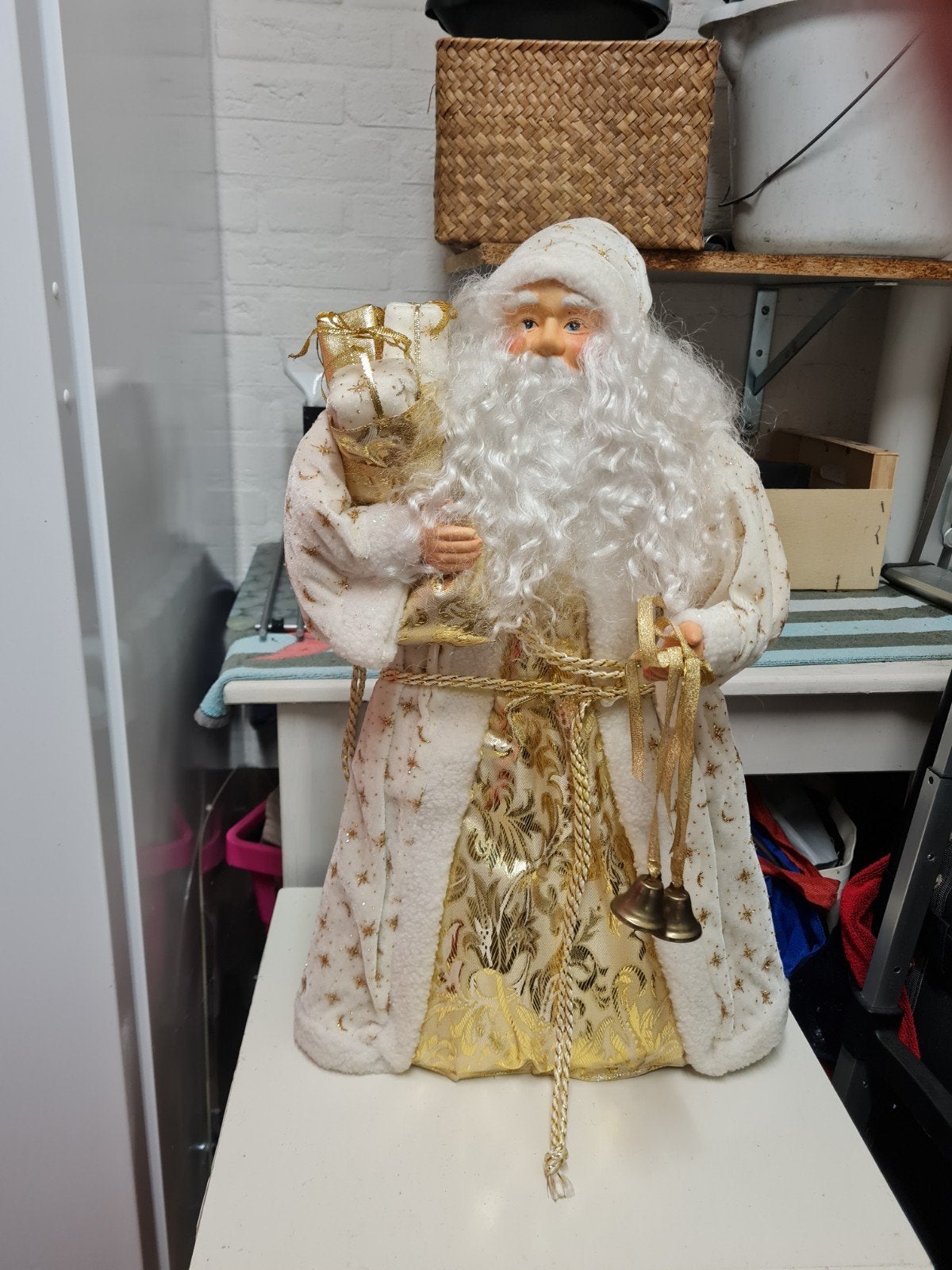 grote witte kerstman. 55 cm groot, Ophalen of Verzenden