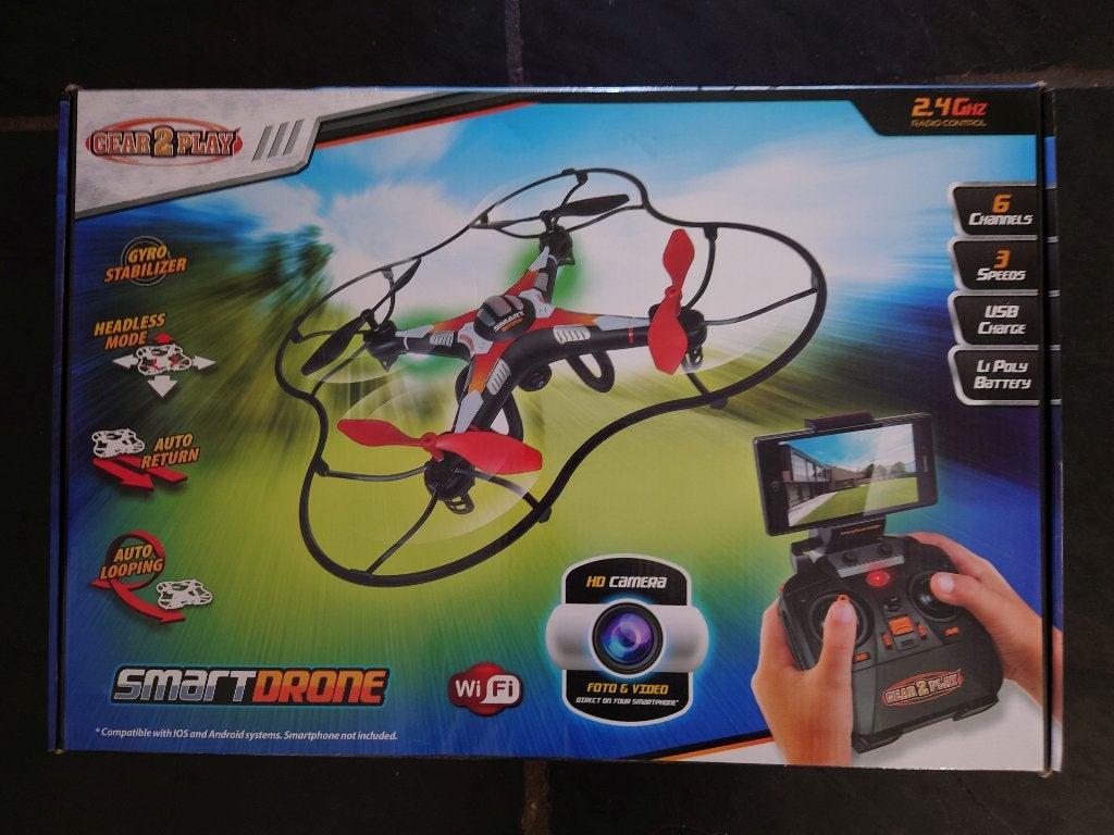 Gear2Play speelgoed drone met camera, Overige merken, Minder dan 100 meter, Standaard kwaliteit, Minder dan 250 gram