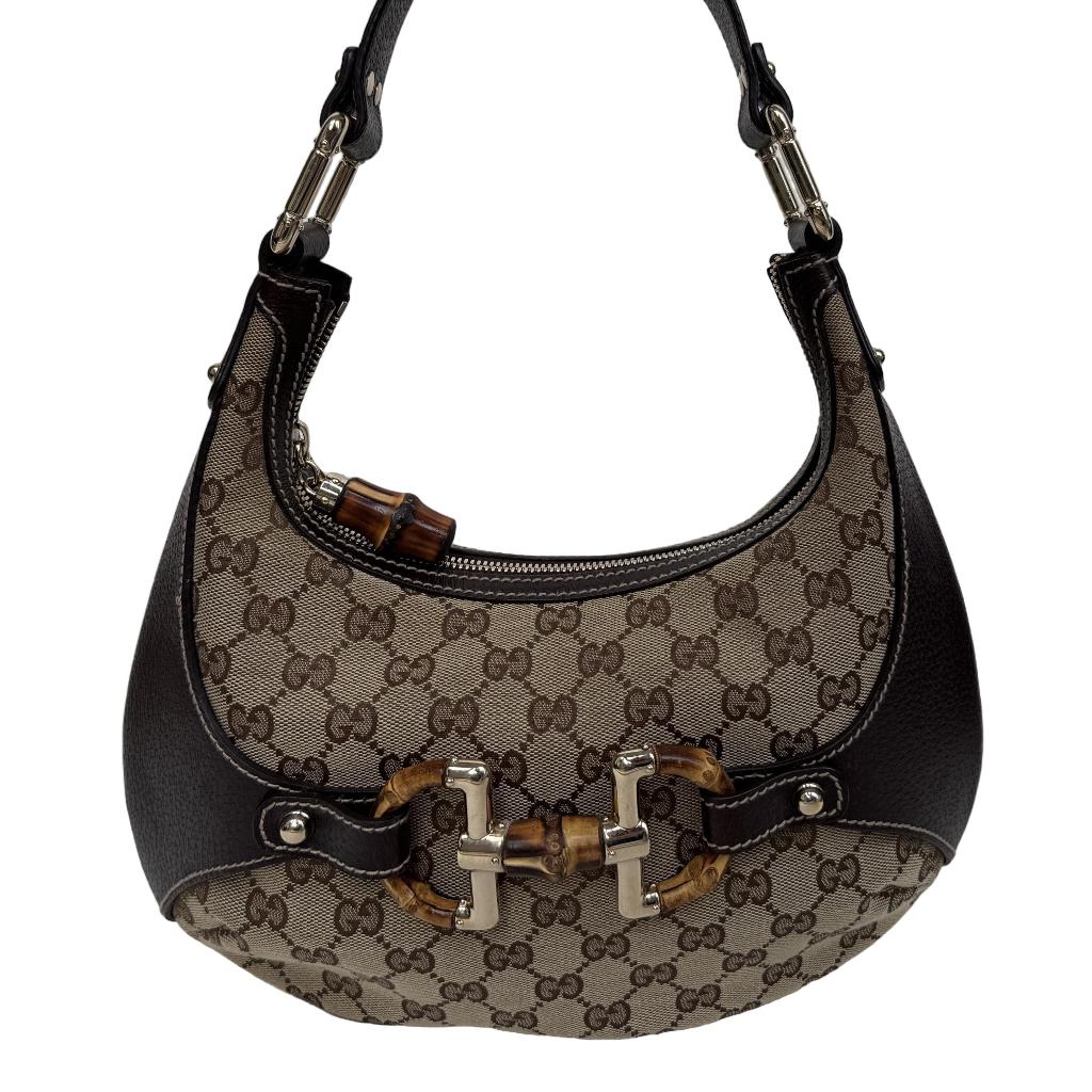 Gucci Amalfi schoudertas vintage abbey authentiek handtas, Verzenden, Zo goed als nieuw, Bruin, Handtas