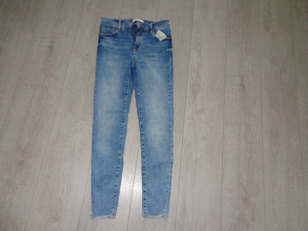 blauwe dames skinny jeans van COJ, maat 29, Ophalen of Verzenden, Gedragen, Blauw, W28 - W29 (confectie 36)