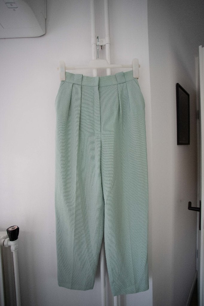 Turquoise broek / pantalon maat 36, Blauw, Ophalen of Verzenden, Merkloos, Maat 36 (S)
