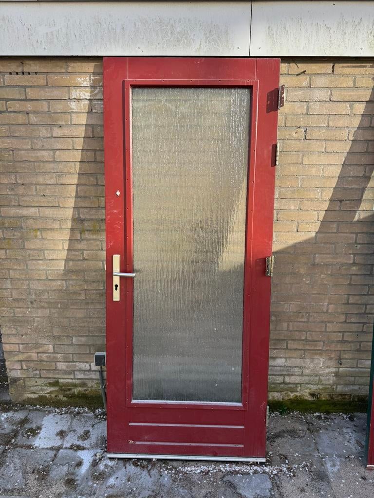 Voor en achterdeur, Doe-het-zelf en Verbouw, Ophalen, Gebruikt, 80 tot 100 cm, Buitendeur