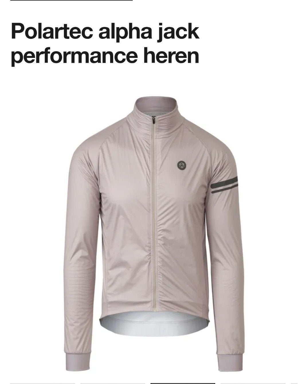 AGU Polartec Alpha Performance Fietsjack Heren, Ophalen of Verzenden, Zo goed als nieuw, Kleding
