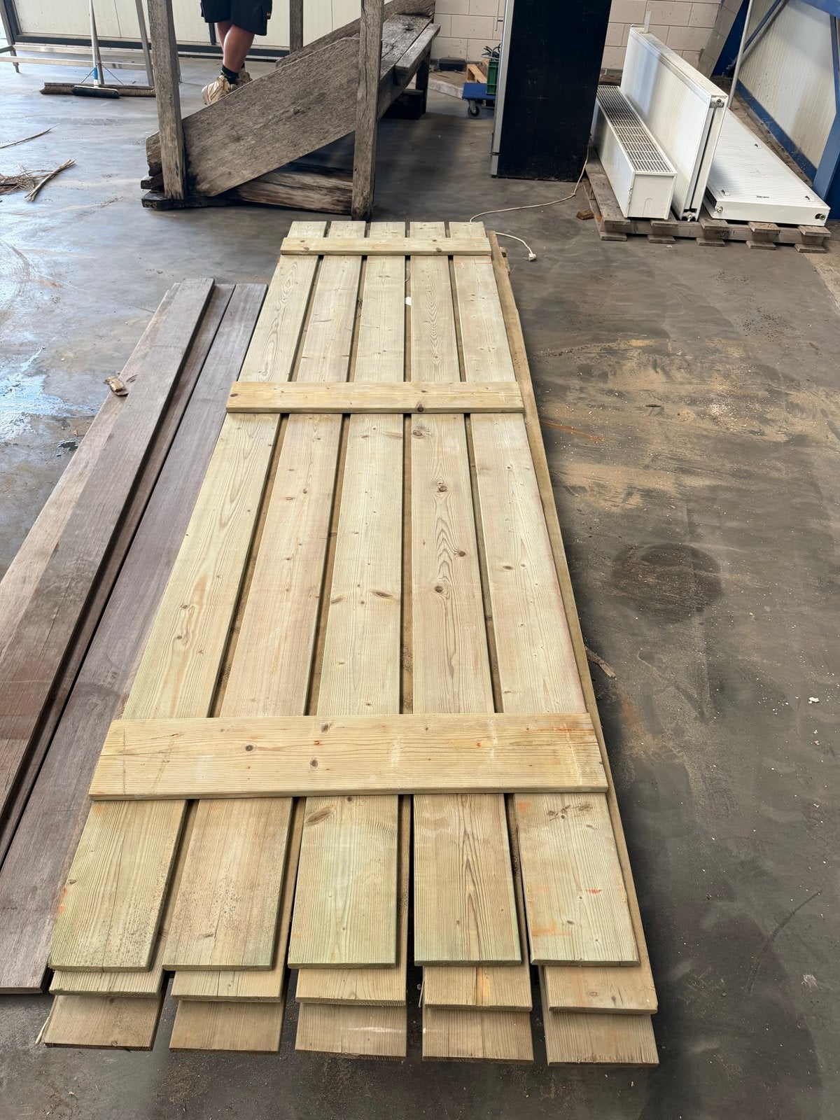 Houten Vlonders (4 stuks) - Gewolmaniseerd, Ophalen of Verzenden, Gebruikt, Hout