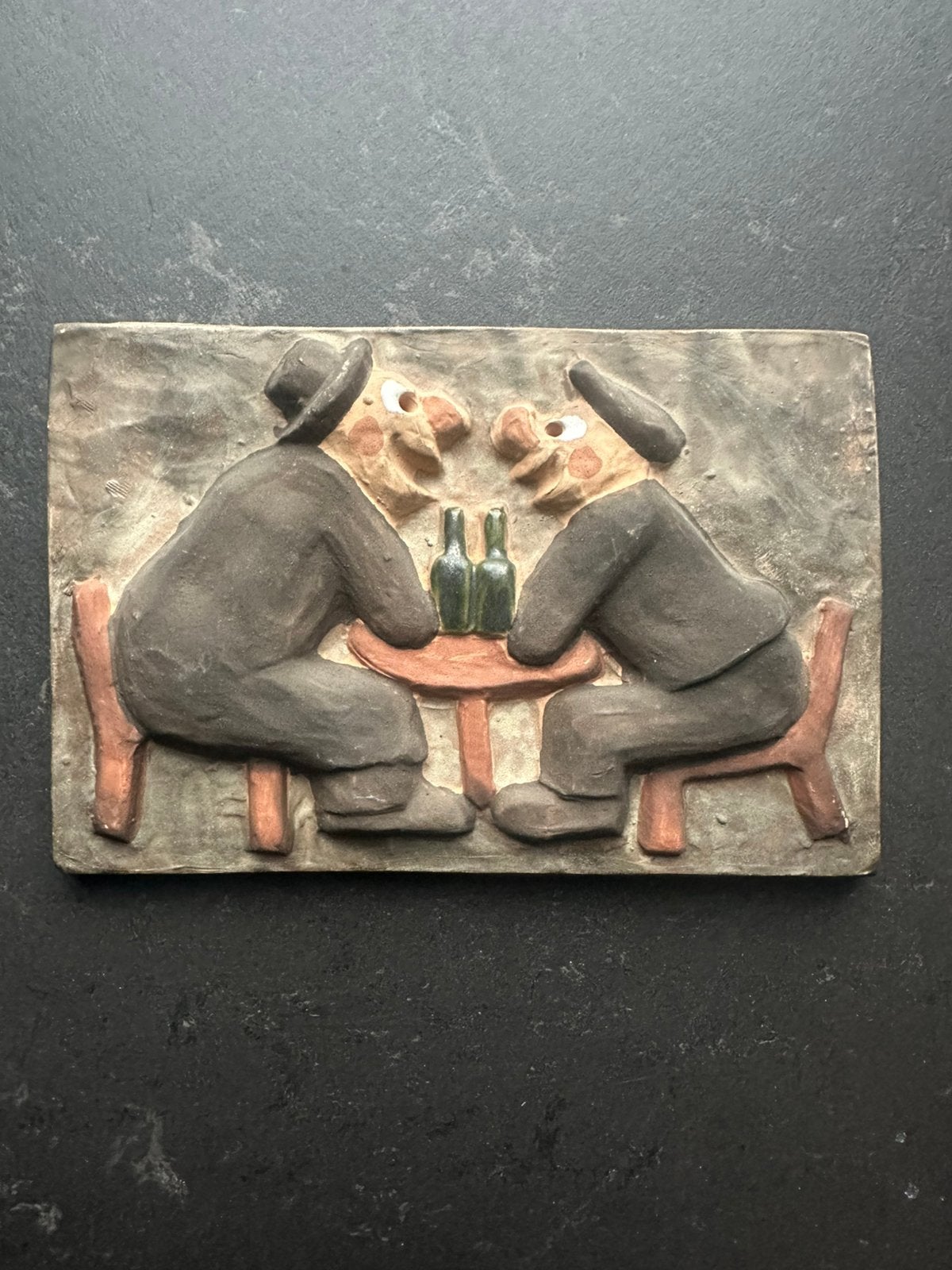 Deense siertegel plaquette. Genummerd, Antiek en Kunst, Antiek | Wandborden en Tegels, Ophalen of Verzenden