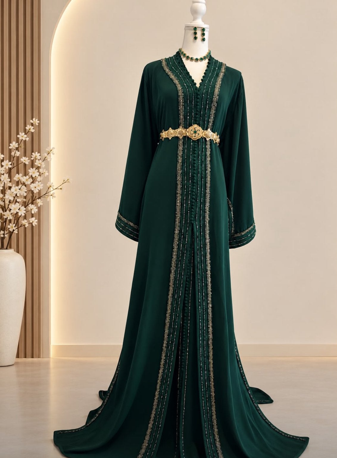 Kaftan te HUUR, Ophalen, Zo goed als nieuw, Maat 38/40 (M), Overige typen
