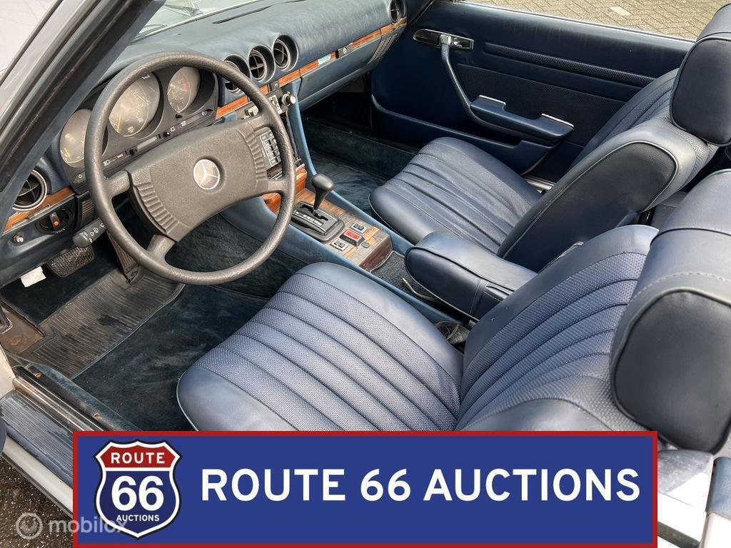 Mercedes-Benz 450 SL | 1978 | Route 66 Auctions, Auto's, Oldtimers, Overige carrosserieën, Zwart, Mercedes-Benz, Bedrijf