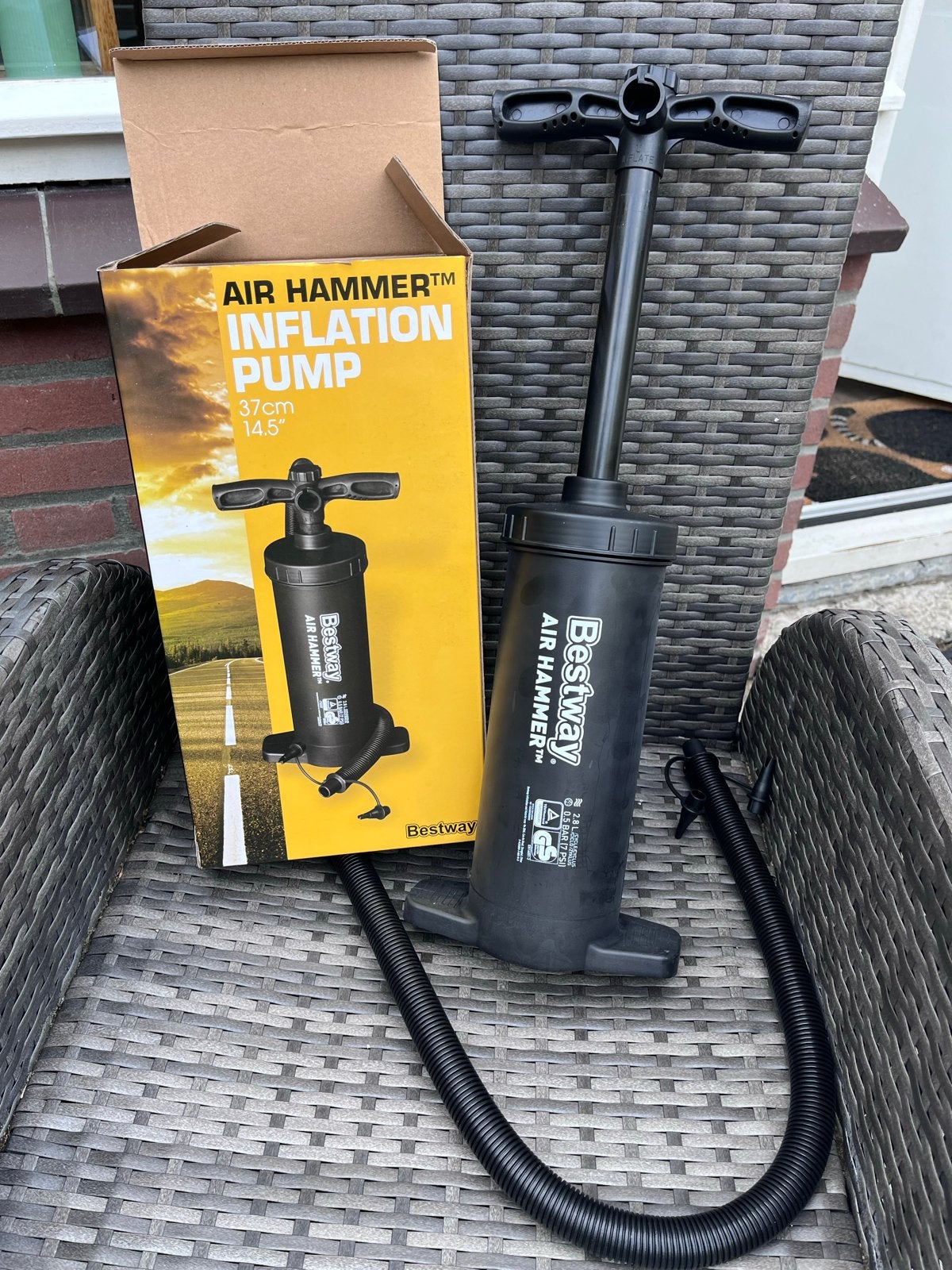 Bestway Air Hammer Inflatie Pomp 37cm, Ophalen of Verzenden, Nieuw