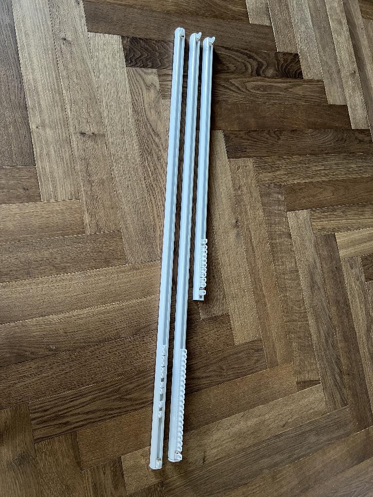 3X RS XL Gordijnrails Wit (Interrails), Huis en Inrichting, Ophalen, Wit, 50 tot 100 cm, Zo goed als nieuw