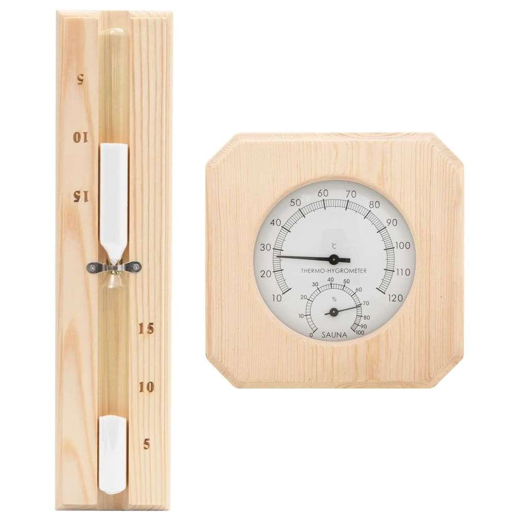 Hygrothermograaf en zandloper sauna grenen GRATIS BEZORGD!, Verzenden, Nieuw, Nvt, Nvt