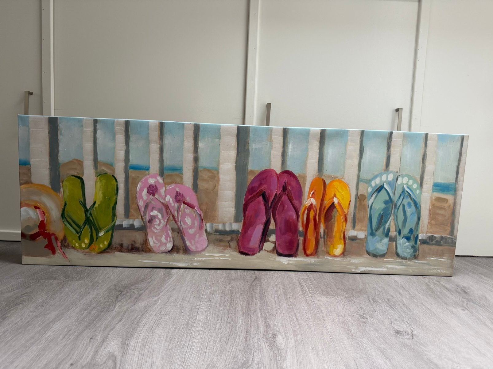 Schilderij op canvas 120x40, Antiek en Kunst, Ophalen