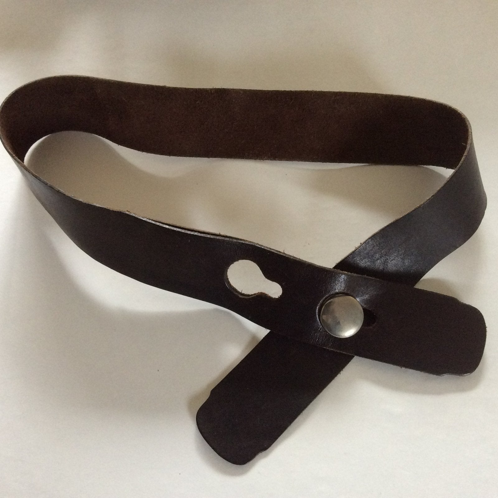 Leren riem, Kleding | Dames, Ophalen of Verzenden, Zo goed als nieuw, Zwart, Echt leder