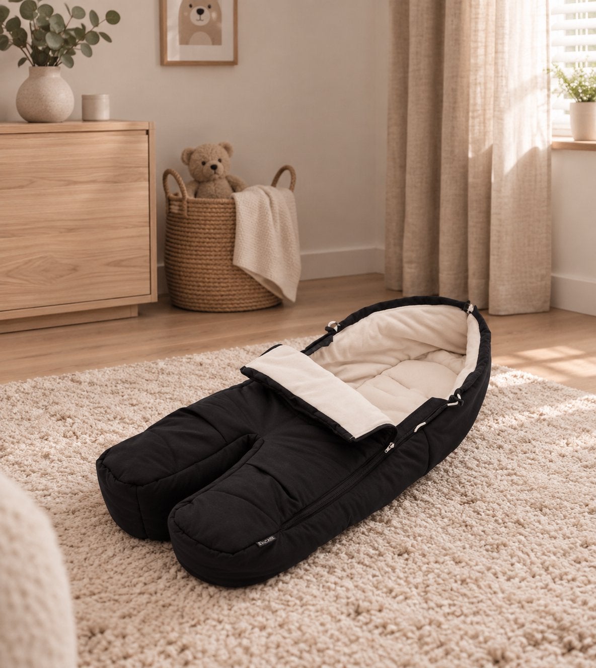 Stokke Xplory Voetenzak Zwart – Origineel twv €120, Ophalen of Verzenden