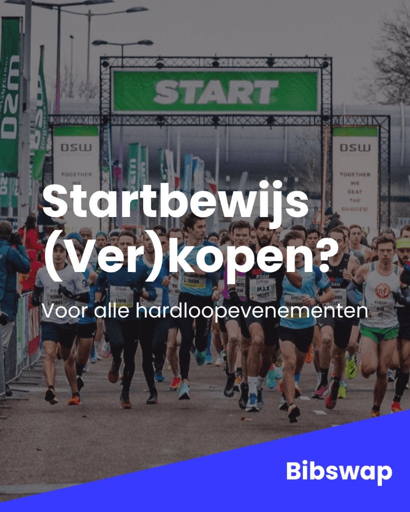 Startbewijs hardlopen kopen of verkopen? Veilig via Bibswap, Eén persoon