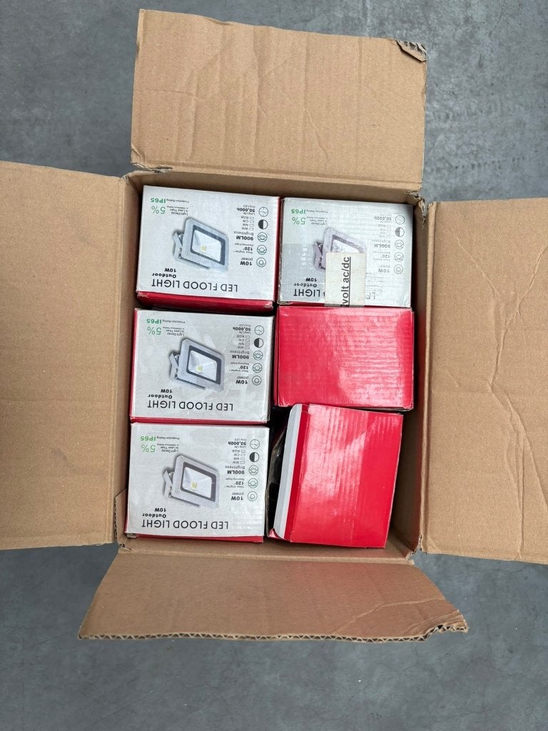 LED verlichting 10W IP65 Buitenlamp 24x, Doe-het-zelf en Verbouw, Ophalen, Nieuw, Minder dan 50 watt, Lamp met armatuur