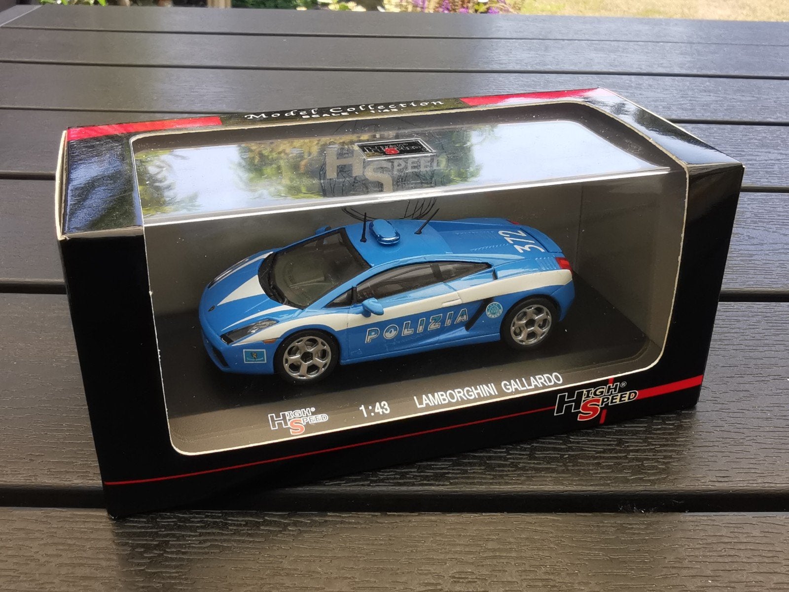 High Speed Lamborghini Gallardo Polizia 1/43, Hobby en Vrije tijd, Modelauto's | 1:43, Ophalen of Verzenden, Zo goed als nieuw