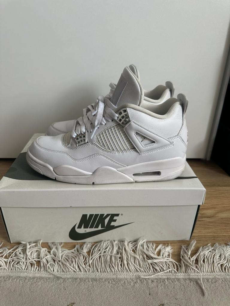 Air jordan 4 pure money, Kleding | Heren, Schoenen, Ophalen of Verzenden, Zo goed als nieuw, Wit