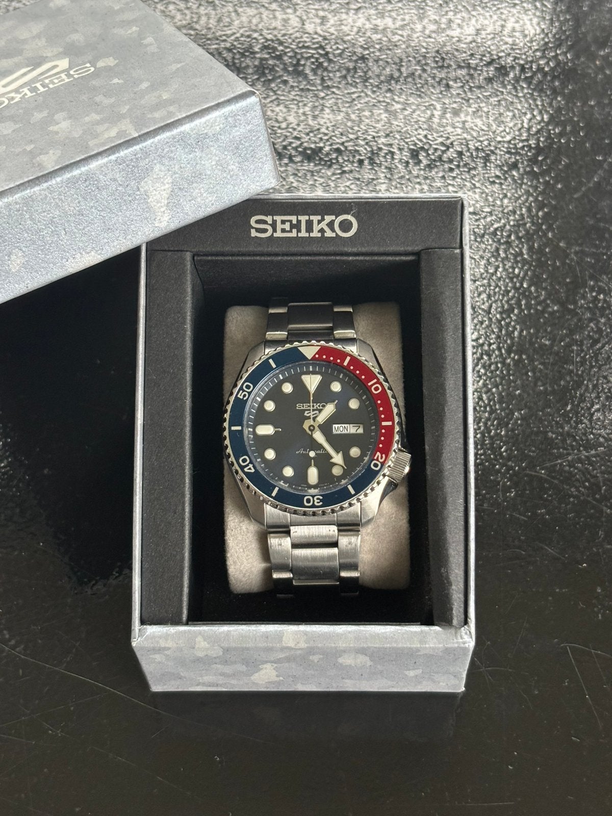 Seiko 5 horloge SRPD53K1 “pepsi bezel”, Sieraden, Tassen en Uiterlijk, Staal, Polshorloge, Ophalen of Verzenden, Zo goed als nieuw