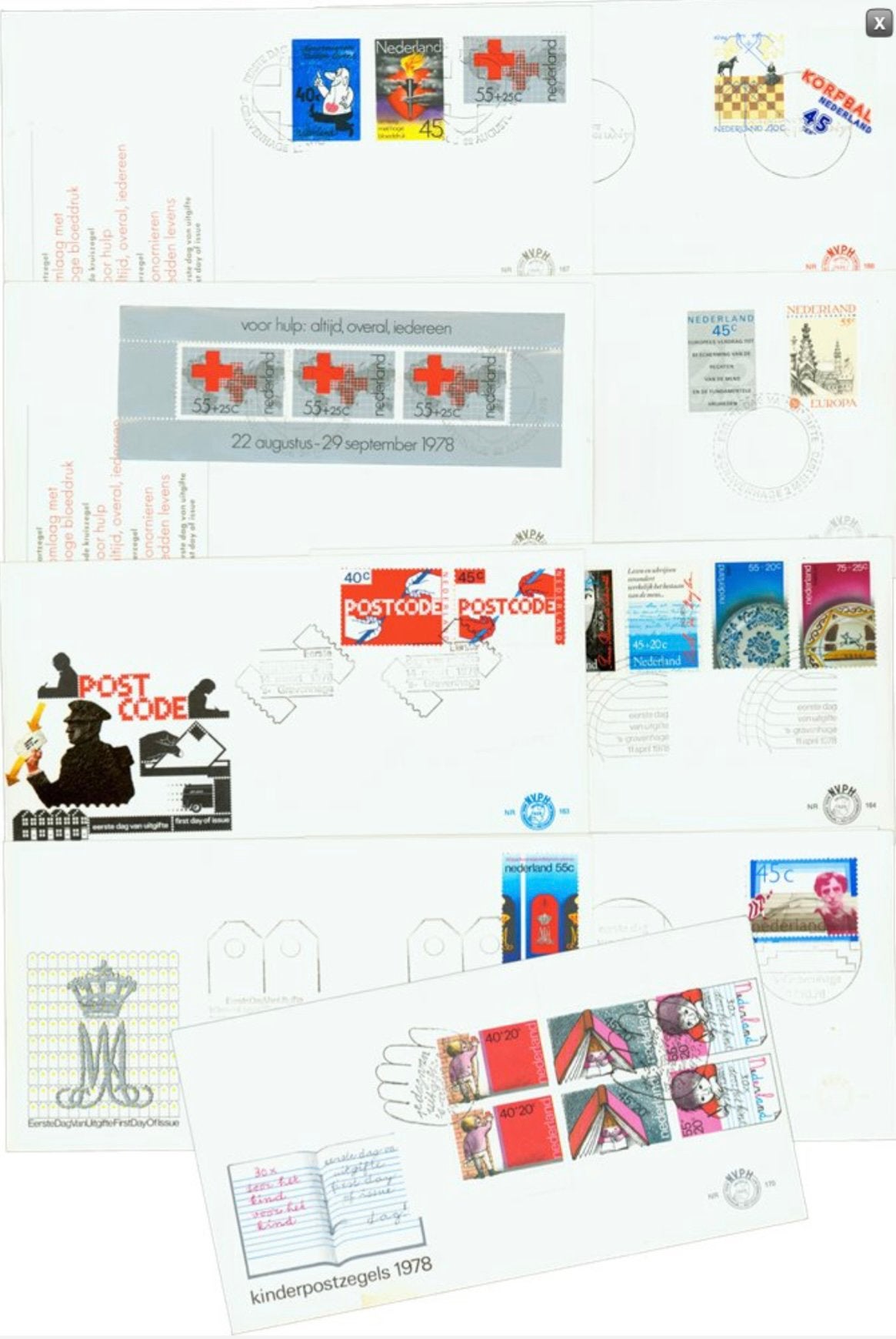 Te koop fdc jaargang 1978 compleet onbeschreven, Verzenden, Onbeschreven, Nederland
