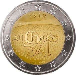 2 Euro Ierland 2019 - 100 jaar Dail Eireann - UNC, Postzegels en Munten, Munten | Europa | Euromunten, Verzenden, Ierland, 2 euro